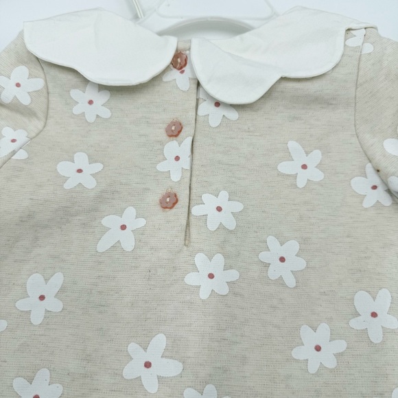 NWT MAX STUDIO kids Girl’s Floral Beige Top & Pink Leggings Set w/ White Bag 4T - Picture 3 of 10